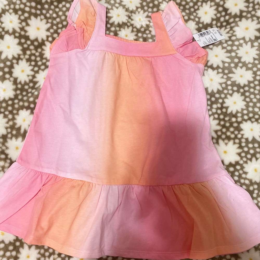 The Children's Place Pink and Orange Casual Dress